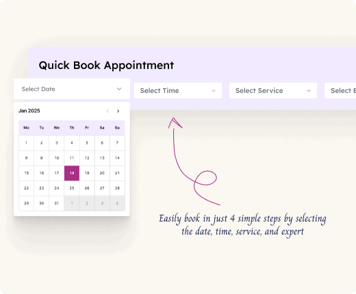 Booking experience